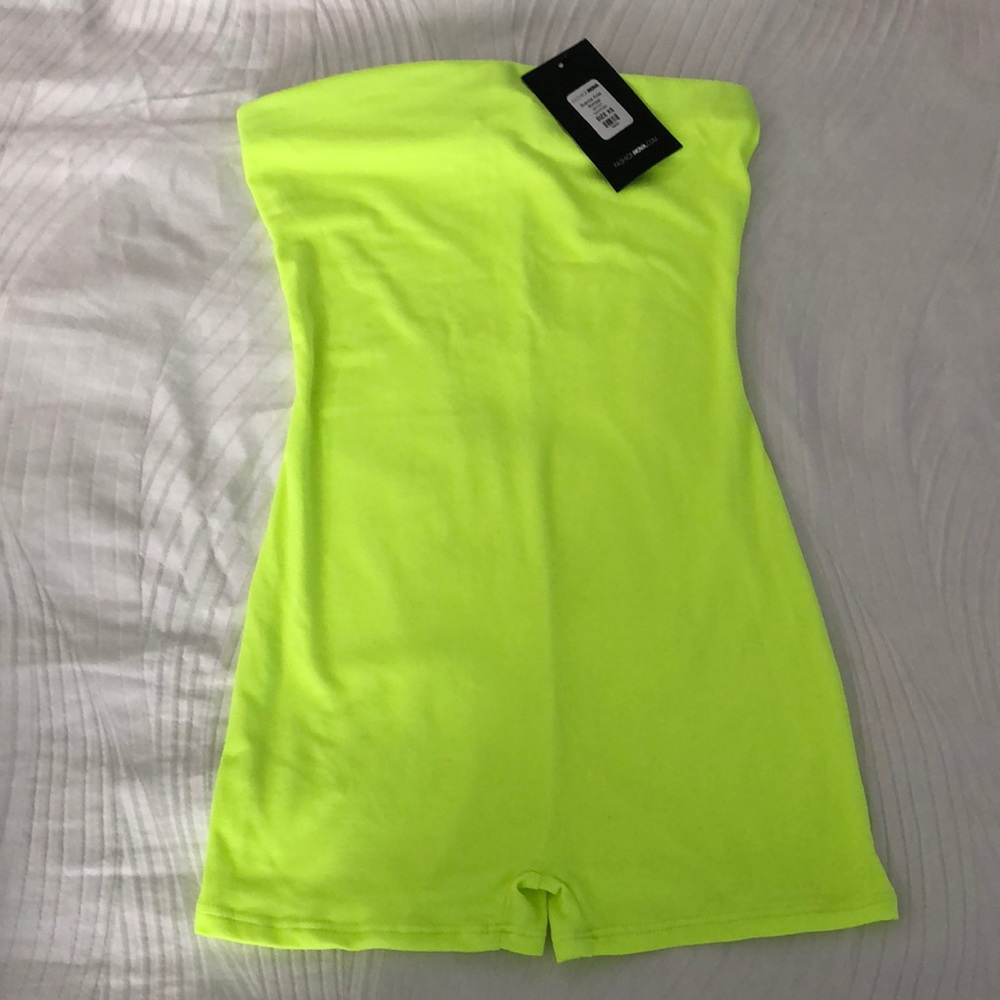 Neon green romper